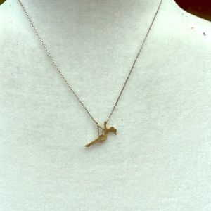 Dainty Swinging Girl Necklace
